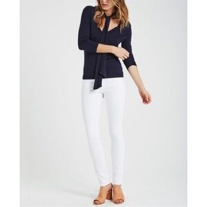 ADRIANO GOLDSCHMIED THE STILT CIGARETTETE LEG WHITE PANTS SZ 29 29R